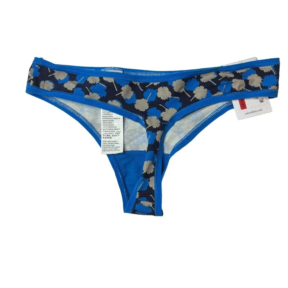 Calvin Klein Printed‎ Thong Size S New